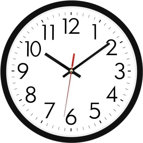 Lumuasky 14 Inch Modern Wall Clock Battery Operated Silent Non-Ticking Large by LumuaskyDirect