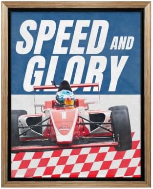 InkFlow Posters Racing Car Canvas Poster by InkFlowPosters
