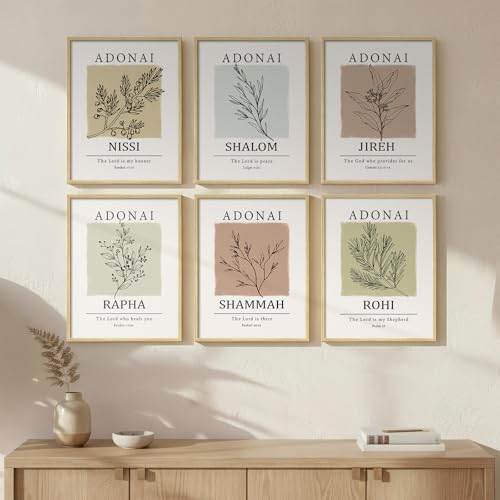 Framed Christian Bible Verse Wall Art, Scripture Religious prints, 11x14 In by Cuspin
