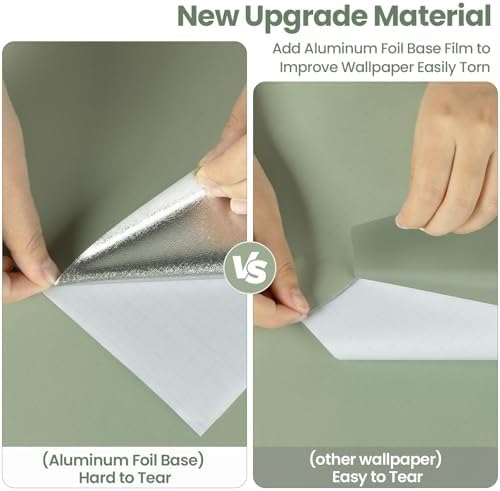 Sage Green Wallpaper Stick and Peel Green Contact Paper Removable Wallpaper - Image 7