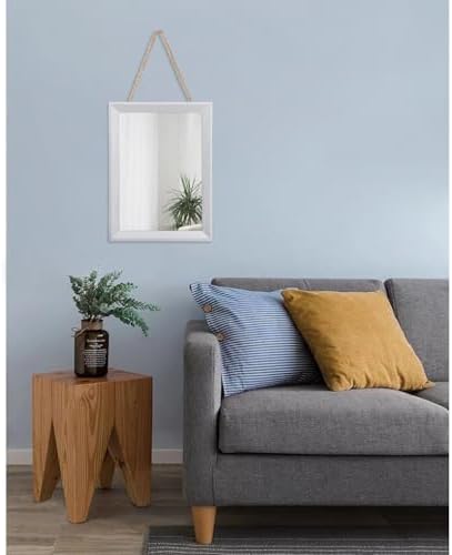 AAZZKANG Rectangular Wall Mirror Wood Framed Small Hanging Mirrors - Image 7