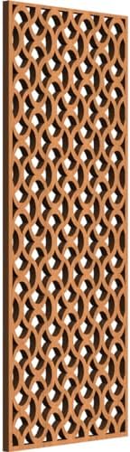 Resort Decorative Pierced Fretwork Wood Wall Panels, 9 3/8"W x 24 3/8"H x 3/8"T by EkenaMillwork