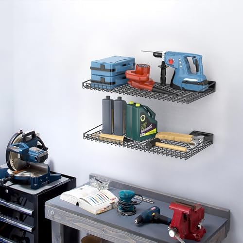 TORACK 2-Pack Wall Mounted Storage Shelves, 23.5" x 12" Wall Shelf - Image 2