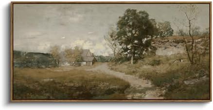 InSimSea Extra Large Framed Vintage Wall Art, Rustic Landscape by InSimSeaArt