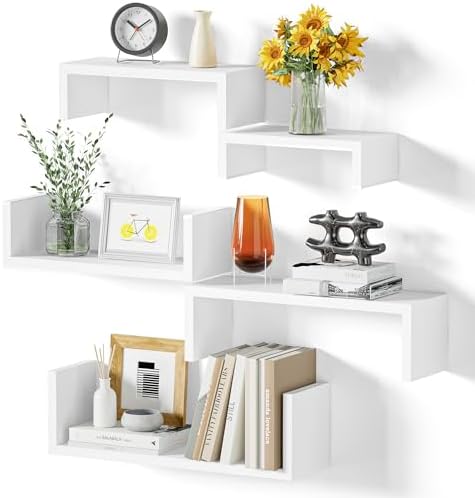 SRIWATANA White Floating Shelves by SRIWATANA