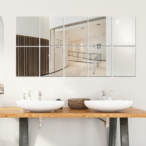 8x6 Inches Self Adhesive Acrylic Mirror Tiles 0.2mm Waterproof Flexible Mirror - Image 6