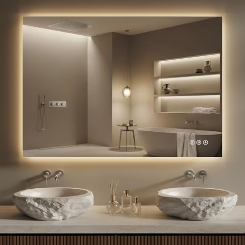 40"X30" LED Bathroom Mirror by FLYECHO