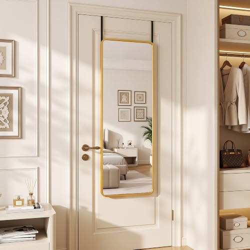 Suidia Full Length Mirror Over the Door&Wall Mounted, HD Shatterproof, Hanging - Image 3