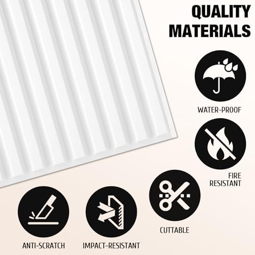 Qidejoy 33 Pcs 3D White Wall Panels - Image 4