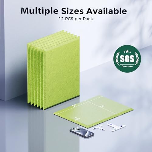 12 Pack Self-Adhesive Acoustic Panels, 2nd Generation Sound Absorbing Panel - Image 7