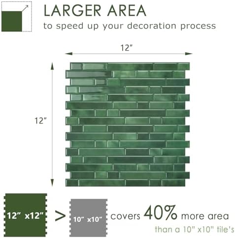 STICKGOO Peel and Stick Wall Tile Self-Adhesive Backsplash Thicker Design - Image 2