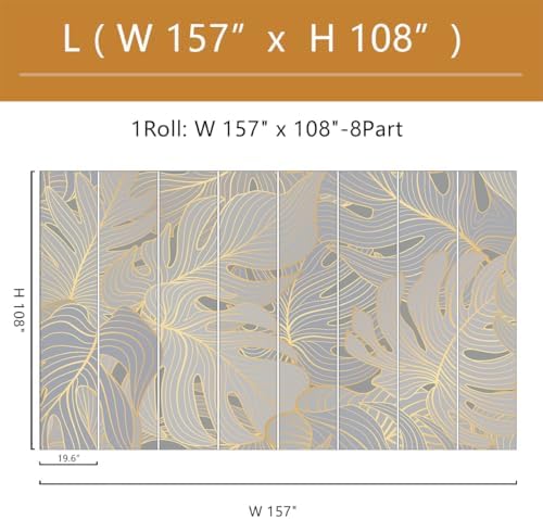 Tropical Palm Leaf Wallpape Mural Peel and Stick 157"x108" - Image 4