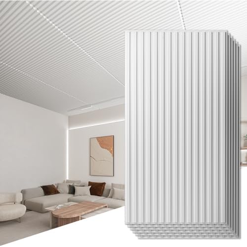 Art3d Fluted Slat 3D Wall Panels, Drop Ceiling Tiles by Art3d