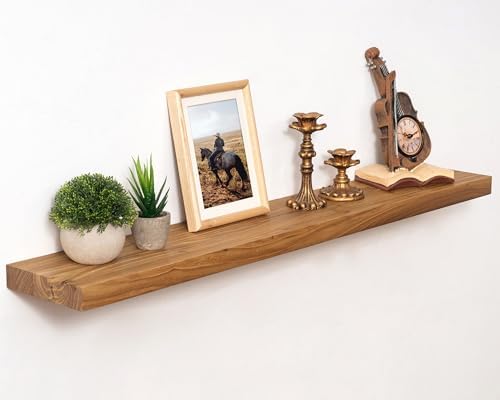 Marsmiles 40in Solid Wood Floating Shelves by Marsmiles