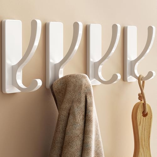 pickpiff Adhesive Wall Hooks for Coat/Towel, Hold 13LB by pickpiff
