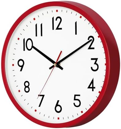 8 Inch Wall Clock Battery Operated Silent Non Ticking Quartz - Image 4