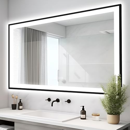 EchosLife 51x36 Lighted Mirror for Bathroom Wall by EchosLife