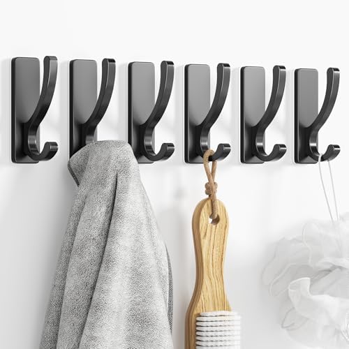 pickpiff Adhesive Wall Hooks for Coat/Towel, Hold 13LB by pickpiff