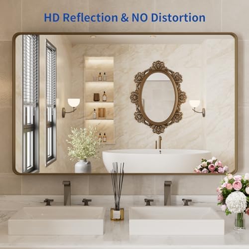 WEER Bronze Bathroom Vanity Mirror 48X30 Inch - Image 2