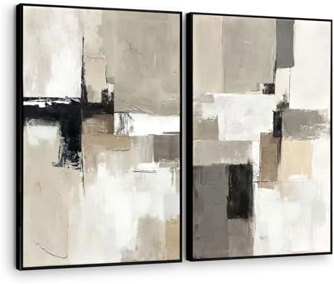 SAFERRYHOME Neutral Abstract Beige by SAFERRYHOME