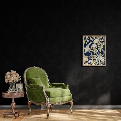15.8"x237" Black Peel and Stick Velvet Wallpaper Self Adhesive Flocking Liner - Image 7