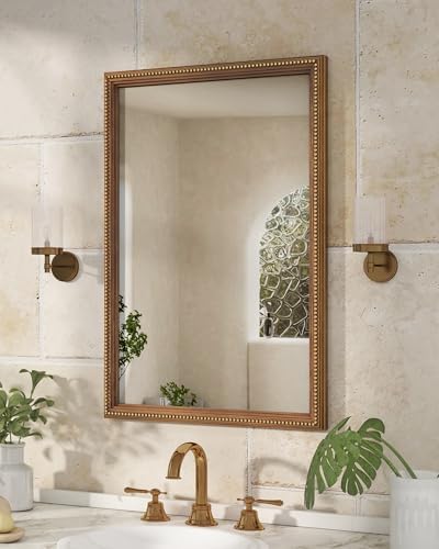 Axeman 24x36 Wood Wall Mirror, Rustic Bathroom Mirror, Vintage Wall Mounted - Image 2