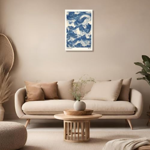 Wframed Yasuragi Waves Canvas Wall Art 16x20in - Image 3