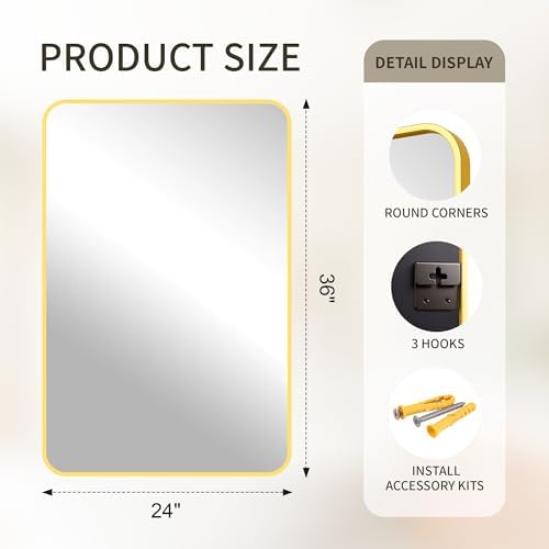 FICTOR Bathroom Mirror for Over Sink - Image 2