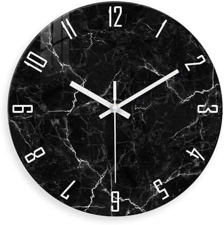 Glass Marble Pattern Wall Clocks Battery Operated 12 Inch by Constantplanet%E6%97%97%E8%88%B0%E5%BA%97