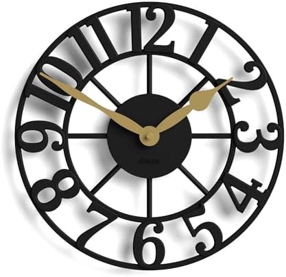 JONES CLOCKS® Lighthouse wall Clock | Sculptural Skeleton Clock | Black by JONESCLOCKS