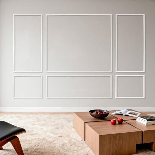 VEVOR Wall Molding 3 Pack, Wainscoting Panels Kit, Lightweight Paintable by VEVOR
