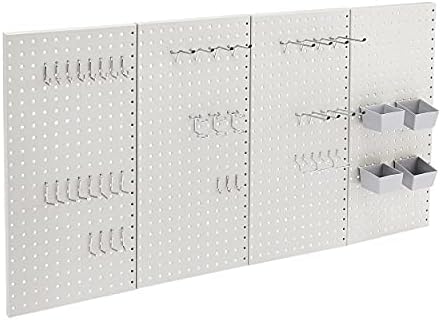 Amazon Basics Rectangular Metal Pegboard Wall Organizer, Tool Storage by AmazonBasics