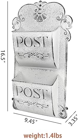 All Chic Outdoor Wall Planters Metal Wall Planter Wall Mounted Planters 2-Tiers - Image 2