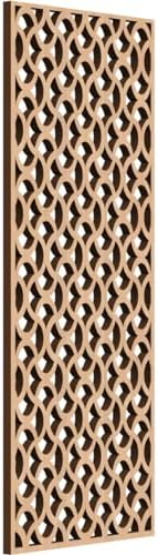 Resort Decorative Pierced Fretwork Wood Wall Panels, 9 3/8"W x 24 3/8"H x 3/8"T by EkenaMillwork