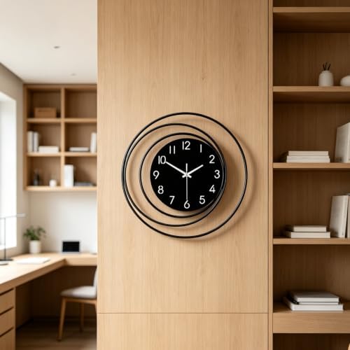 Dankeit 13inch Decorative Wall Clock, Silent Non-Ticking Quality Quartz Battery - Image 5