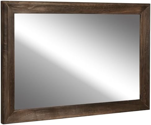 CULER Rustic Wall Mirror for Bathroom, Rectangle 24 x 36 Inch by Culer