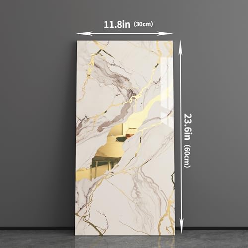Haimin 3D Wall Panels Peel and Stick Marble Look Tile Backsplash, 20 Pack - Image 2