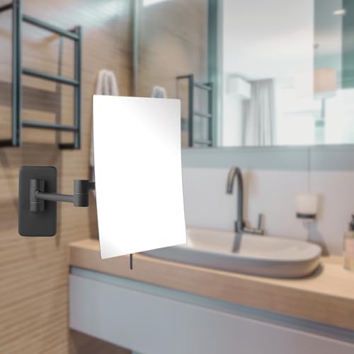 JERDON Wall-Mounted Makeup Mirror - Image 2