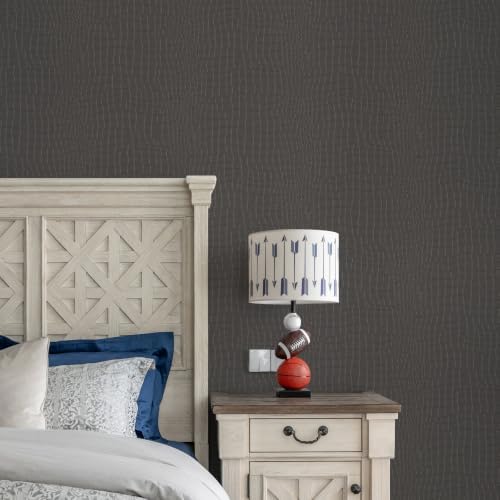 Zeeko Light Coffee Crocodile Peel and Stick Wallpaper 17.3" x 590" by Zeeko