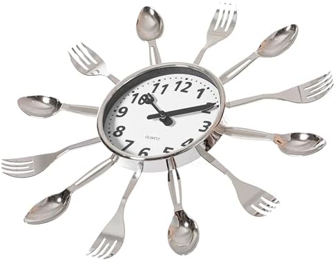Clockswise Bulk Set of 10PC 14" Oversized Decorative 3D Cutlery Utensil Spoon by Clockswise
