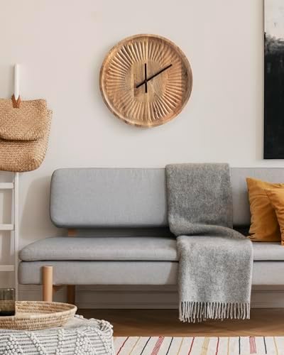 Kate and Laurel Grear Modern Numberless Round Wall Clock, 17 Inch Diameter - Image 4