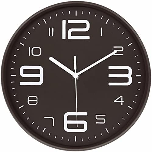 45MinST 10 Inch 3D Number Dial Face Modern Wall Clock, Silent Non-Ticking Round by 45MinST