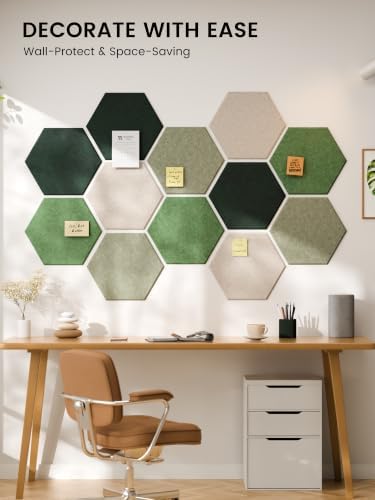 Fluxynara Extra Large 12-Pack Felt Bulletin Board Tiles - Image 4