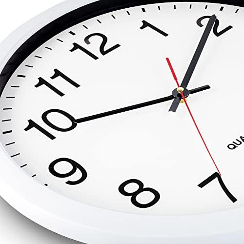Bernhard Products White Wall Clocks, 2 Pack Silent Non Ticking - Image 3
