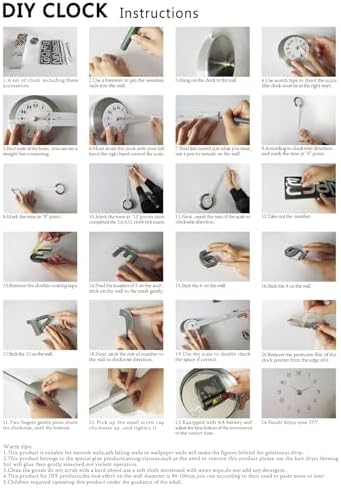 Timelike Large DIY Wall Clock, Modern 3D Frameless Wall Clock - Image 5
