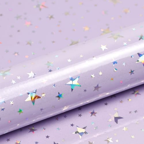 JPK Purple Holographic Star Wallpaper - Image 4