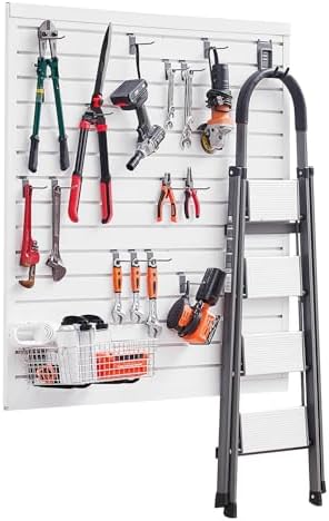 VEVOR Slat Wall Paneling, 4 x 4 ft, PVC Garage Slatwall by VEVOR