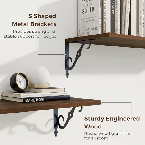 RICHFOCUS 12 Inch Deep Floating Shelves - Image 4