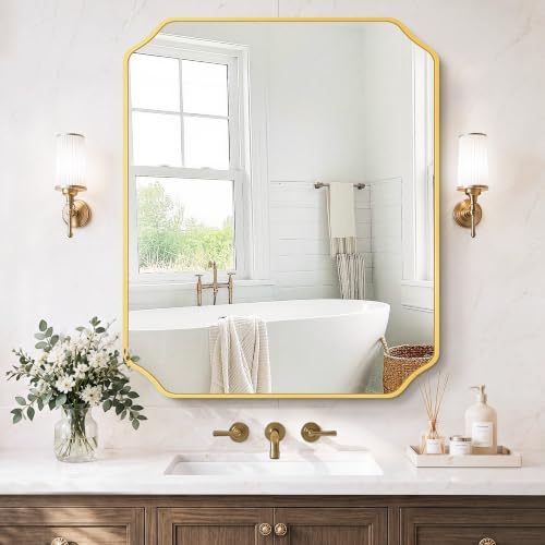 Gold Vanity Bathroom Mirror by LawadaMirror