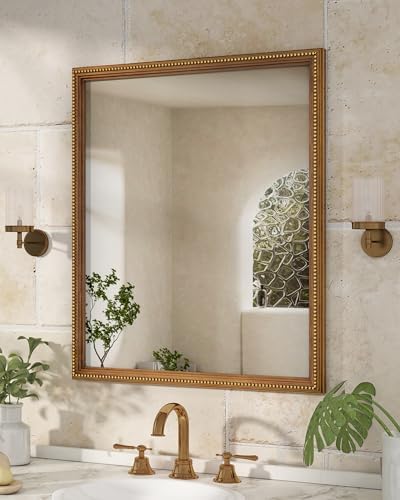 Axeman 30x36 Wood Wall Mirror, Rustic Bathroom Mirror, Vintage Wall Mounted - Image 2